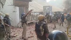 Sambhal Mosque Survey Violence - A temple on the river bank, Ghazipur (U.P.). 14 September 1803. Pen-and-ink and wash drawing, by Henry Salt (1780-1827), of a mosque on the river bank at Ghazipur in Uttar Pradesh, dated 14th September 1803. This drawing is inscribed on the front in ink: 'Gazipore'; and in pencil: '23'. Viscount Valentia (George Annesley) wrote, "September 14.-This was a hot