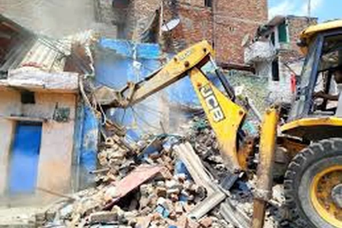 CWI India Unanswered Files visual on bulldozer justice, demolitions, and due process concerns.