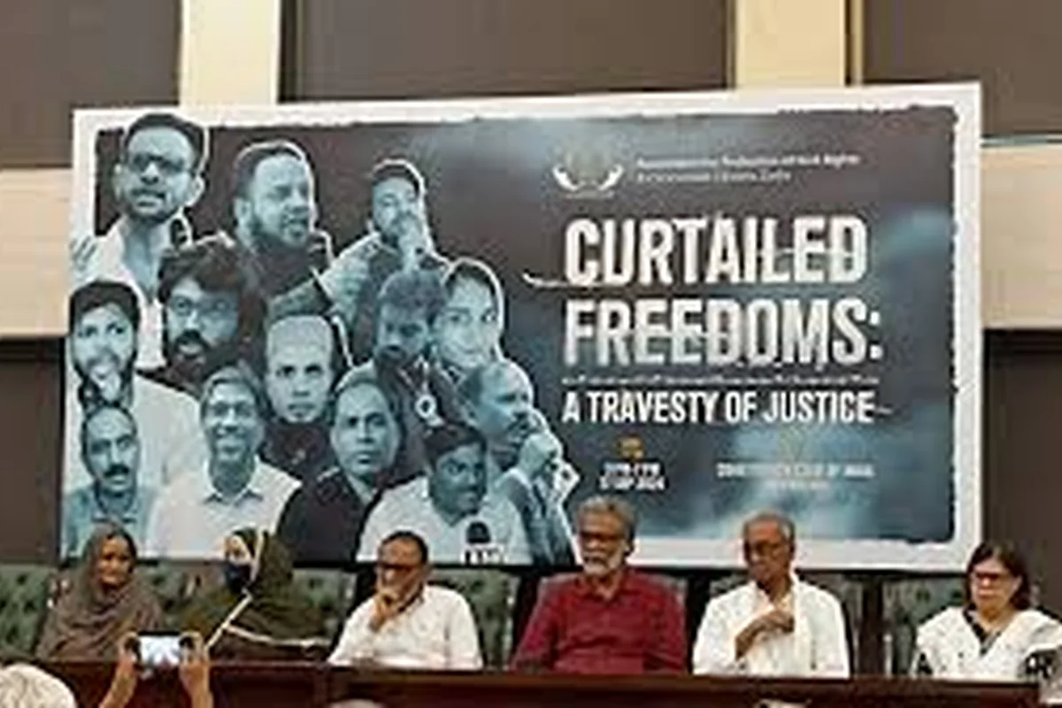 CWI India Unanswered Files visual on Delhi riots, UAPA pre-trial detention, civil liberties, and delayed justice.
