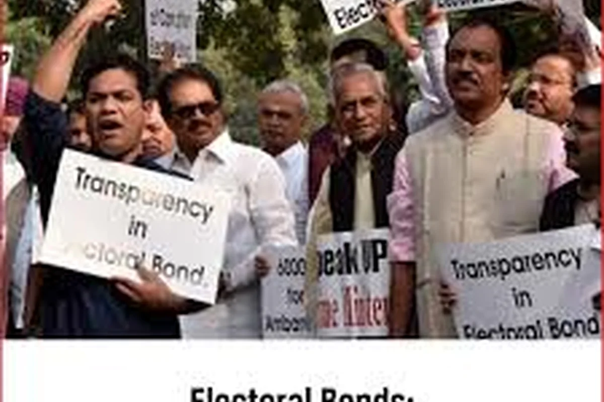 CWI India Unanswered Files visual on electoral bonds, political funding transparency, and unanswered donor questions.