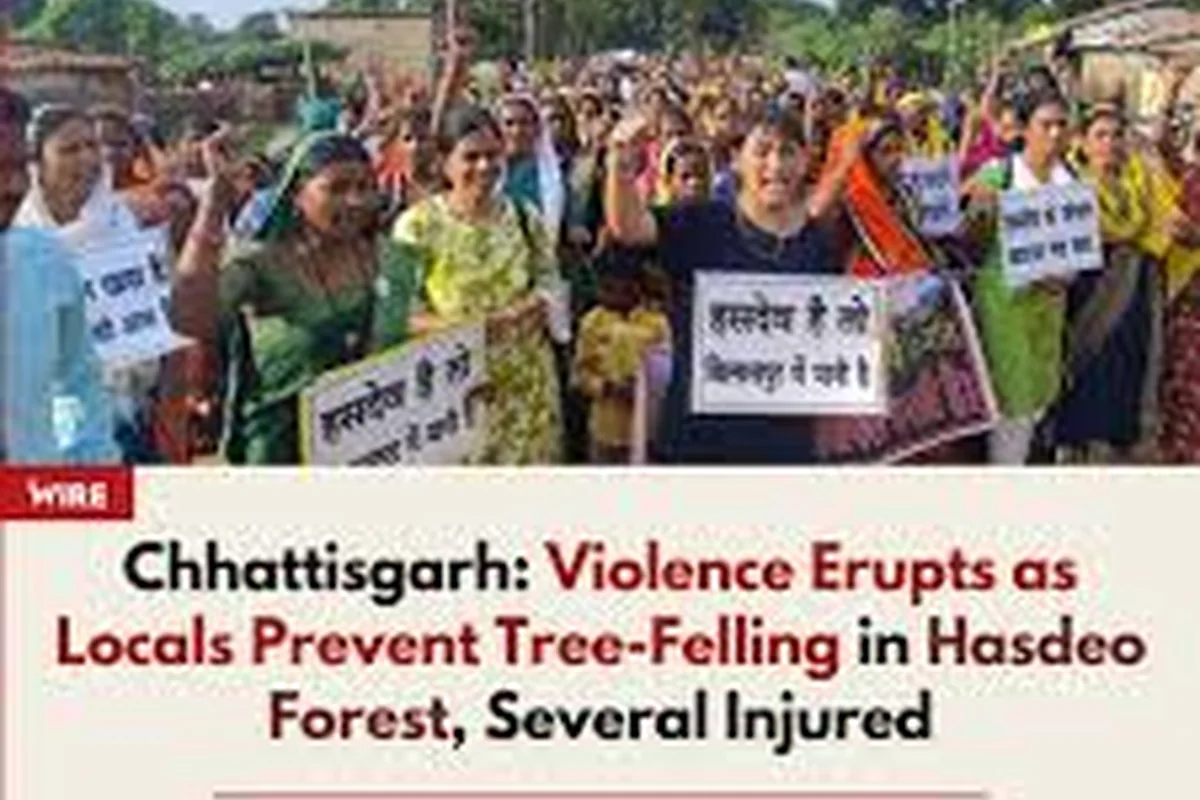 CWI India Unanswered Files visual on Hasdeo coal mining, forest protection, Adivasi resistance, and public accountability.