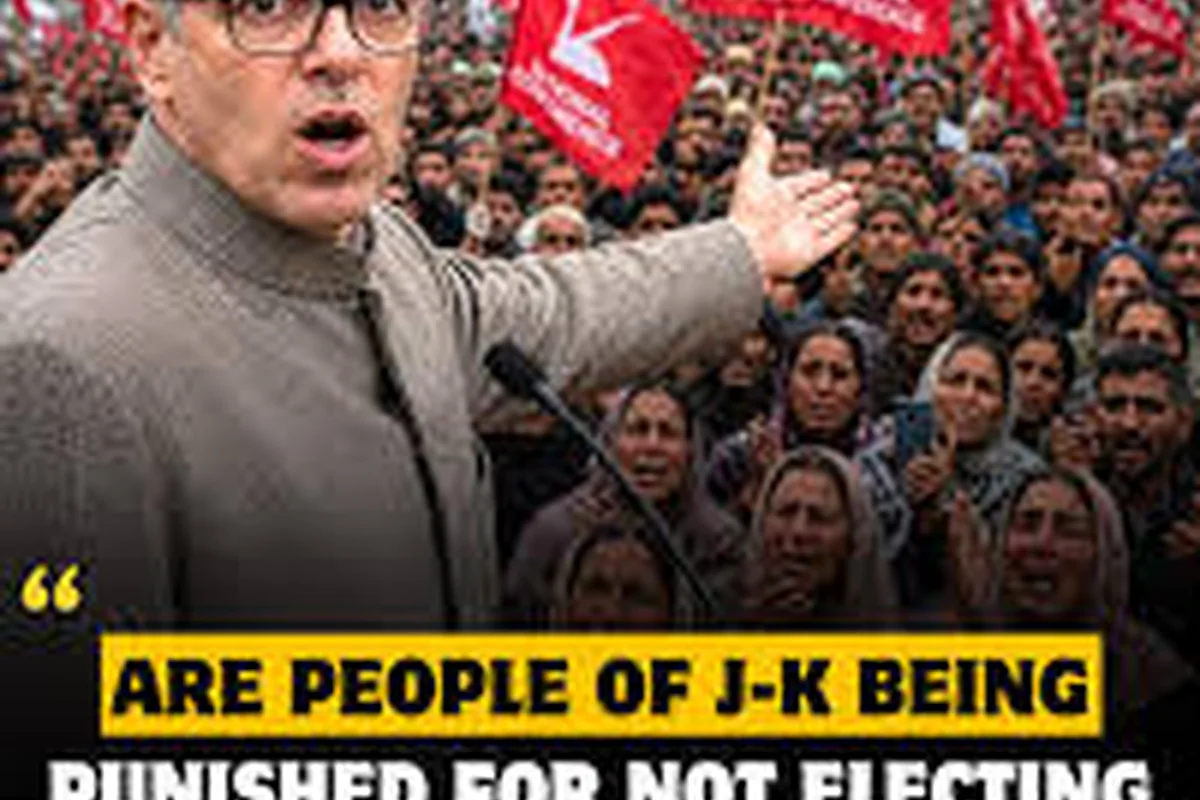 CWI India Unanswered Files visual on Jammu and Kashmir statehood delay, representation, and democratic accountability.