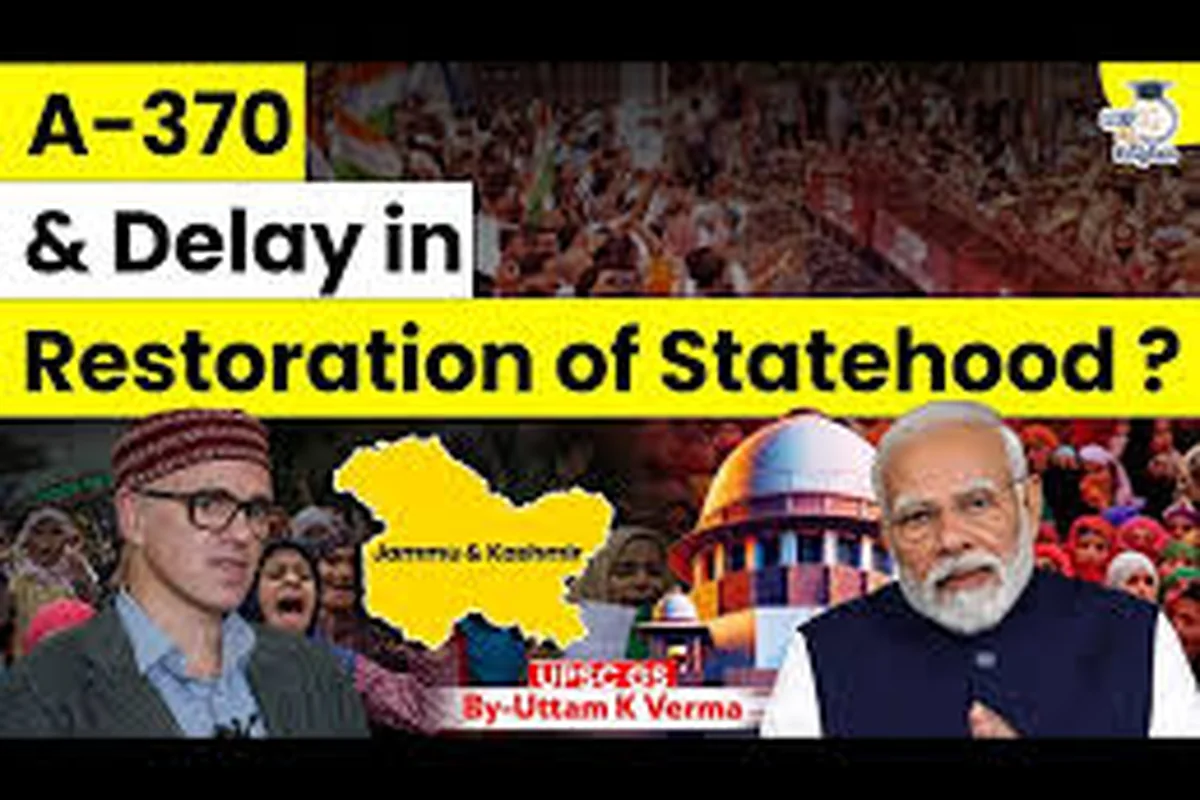 CWI India Unanswered Files visual on Jammu and Kashmir statehood delay, representation, and democratic accountability.