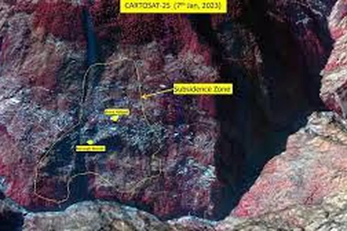 CWI India Unanswered Files visual on Joshimath land subsidence, cracked homes, Himalayan risk, and ignored warnings.