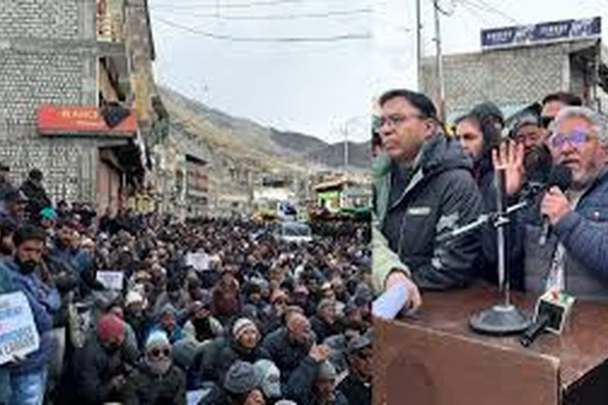 CWI India Unanswered Files visual on Ladakh Sixth Schedule, statehood, Sonam Wangchuk, and public voice.