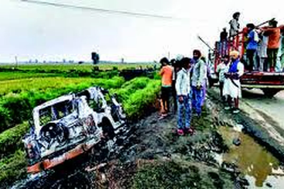 CWI India Unanswered Files visual on the Lakhimpur Kheri farmers case, trial delay, and justice questions.