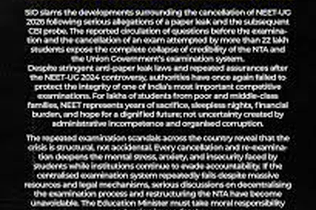 CWI India Unanswered Files visual on NEET paper leak concerns, student protests, and NTA accountability.