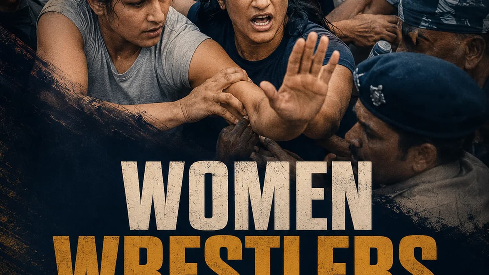 CWI India Unanswered Files visual on women wrestlers’ protest, dignity, and accountability.